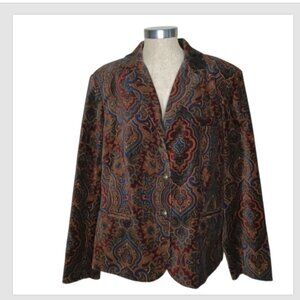 Lauren Ralph Lauren Multicolor Paisley Jacket